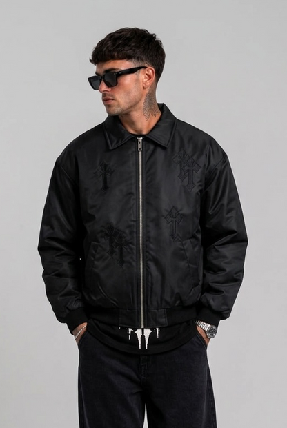 Bomber con croci black
