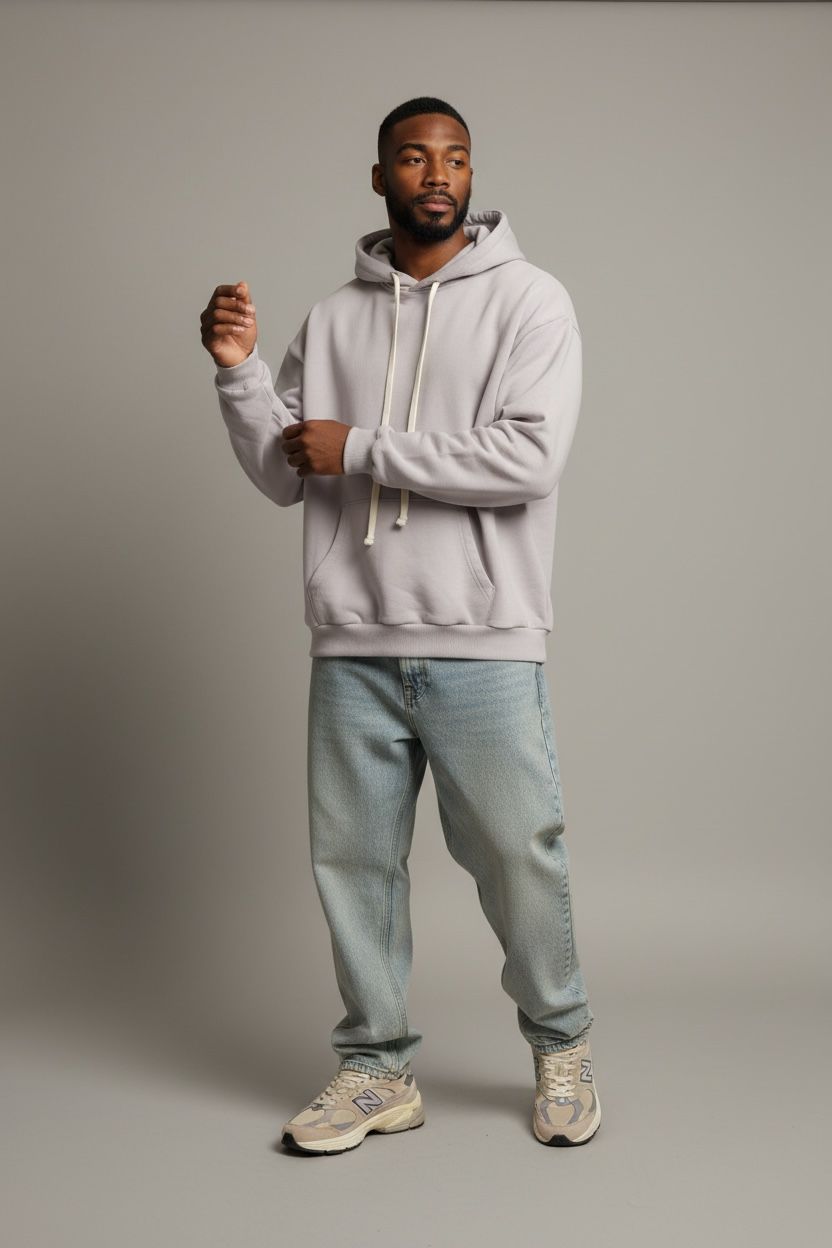 FELPA CON LACCI grigia