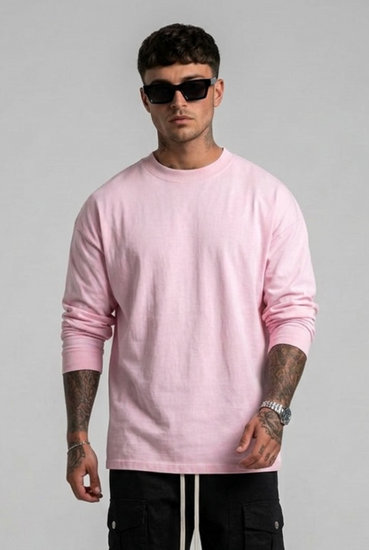 Maglia manica lunga rosa