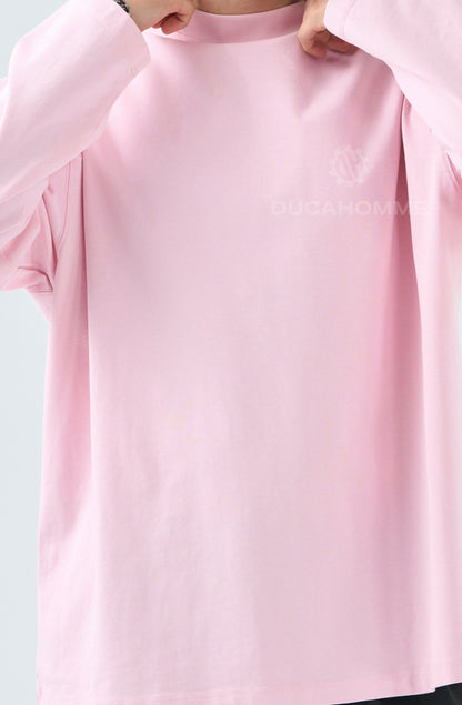Maglia manica lunga rosa