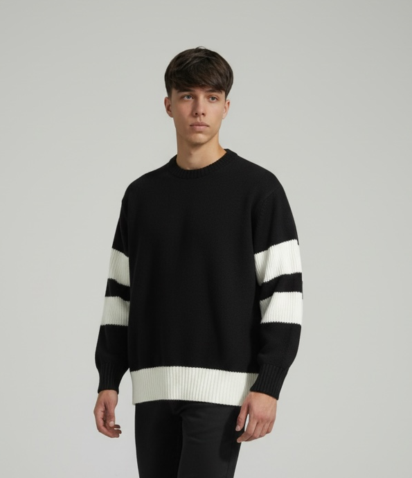 Maglione uomo nero