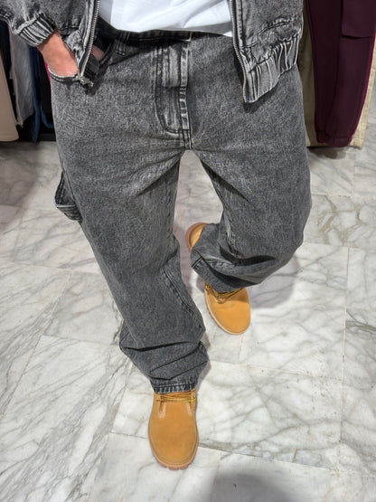 Coordinato Denim con cappuccio